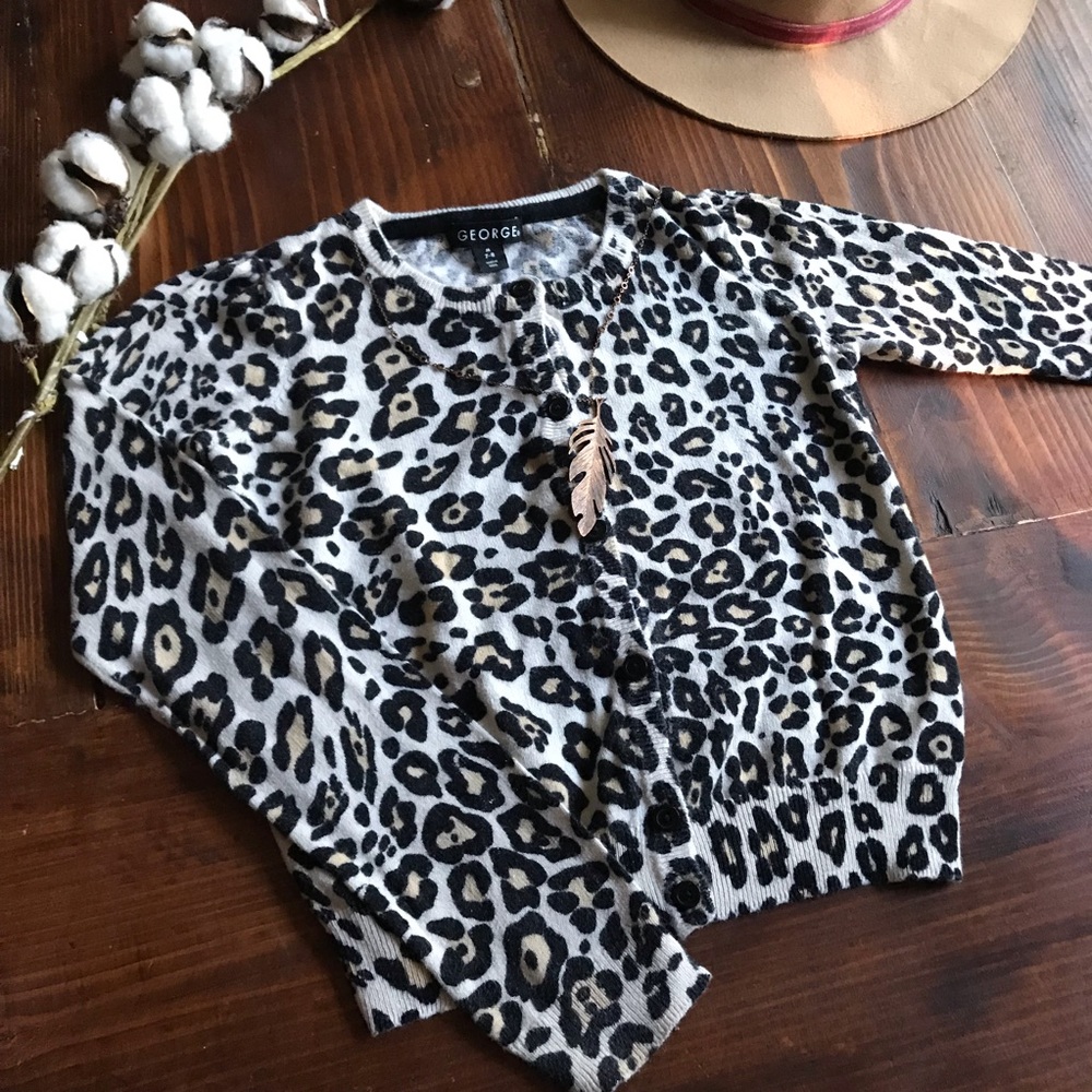 Leopard print cardigan